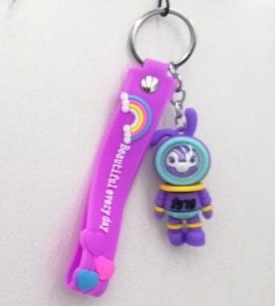 آویز سرکلیدی سلیکونی فضایی (12 عددی)