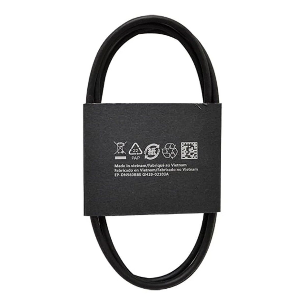 کابل شارژر دو سر تایپ سی سامسونگ رنگ سفید   ساخت ویتنام صد در صد اورجینال لوگو حک شده رو سوکت  