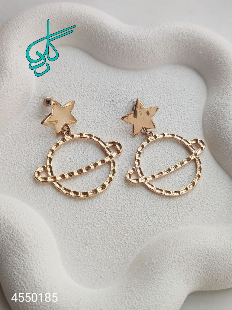 خرید گوشواره زارا طرح کهکشان رنگ ثابت جدید کد 1615926 - ردگل