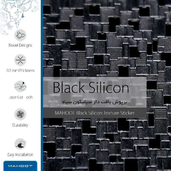 برچسب پوششی ماهوت مدل Black-Silicon مناسب برای گوشی موبایل سامسونگ Galaxy J4 Core