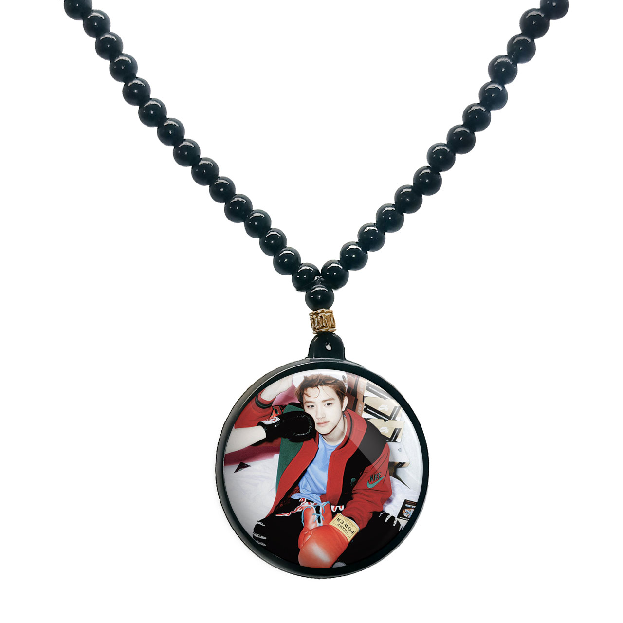 گردنبند پرمانه طرح exo کد pmd.14142 مدل دو طرفه