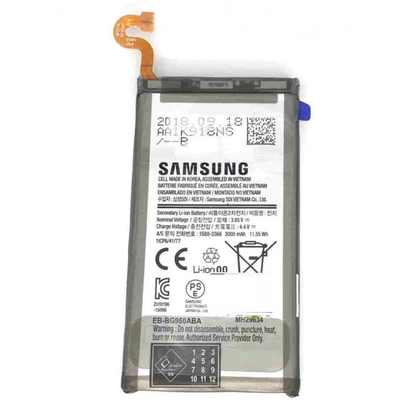 باتری موبایل ظرفیت 3000 میلی آمپر ساعت مناسب Samsung Galaxy S9