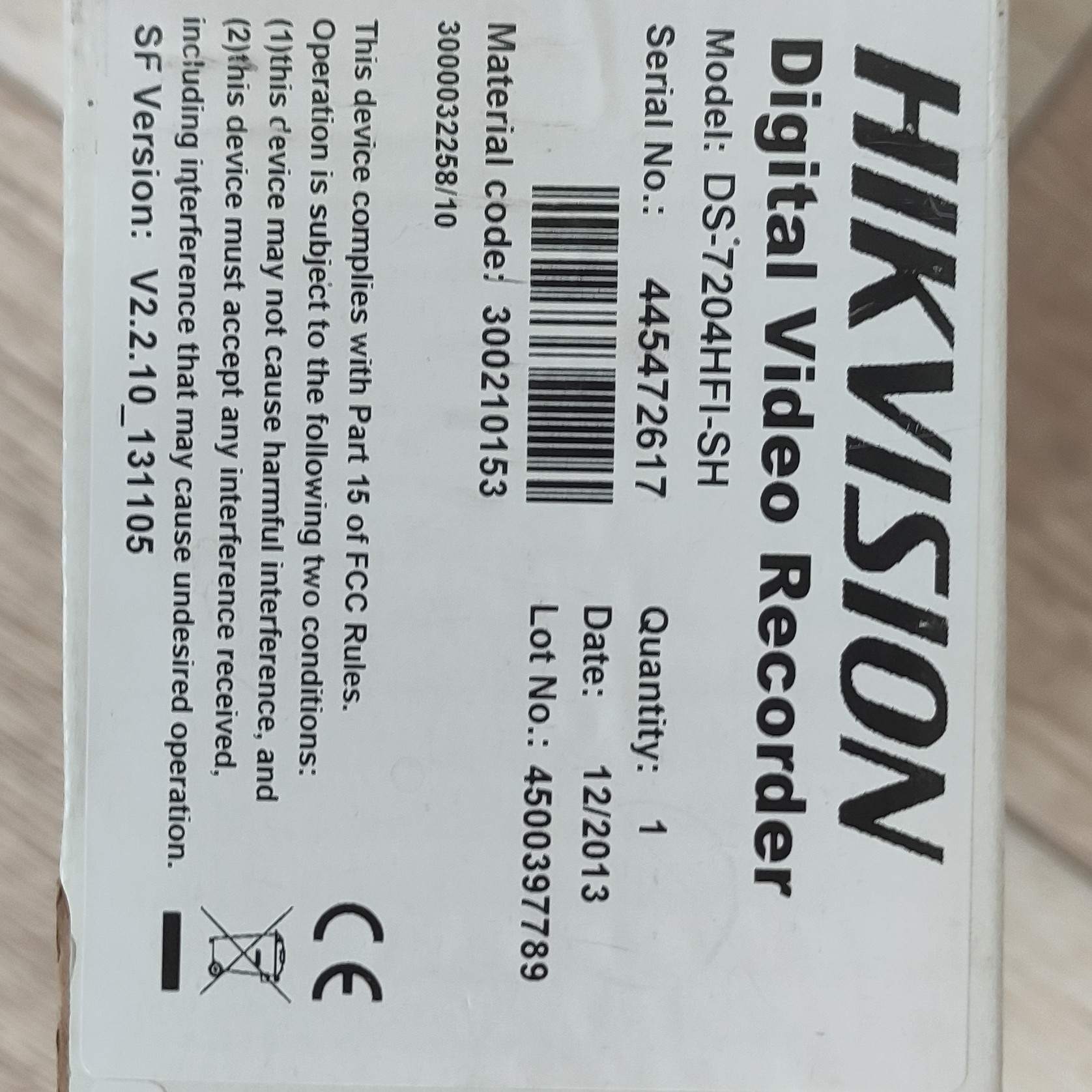 دستگاه DVR چهار کانال آنالوگ HIK VISION