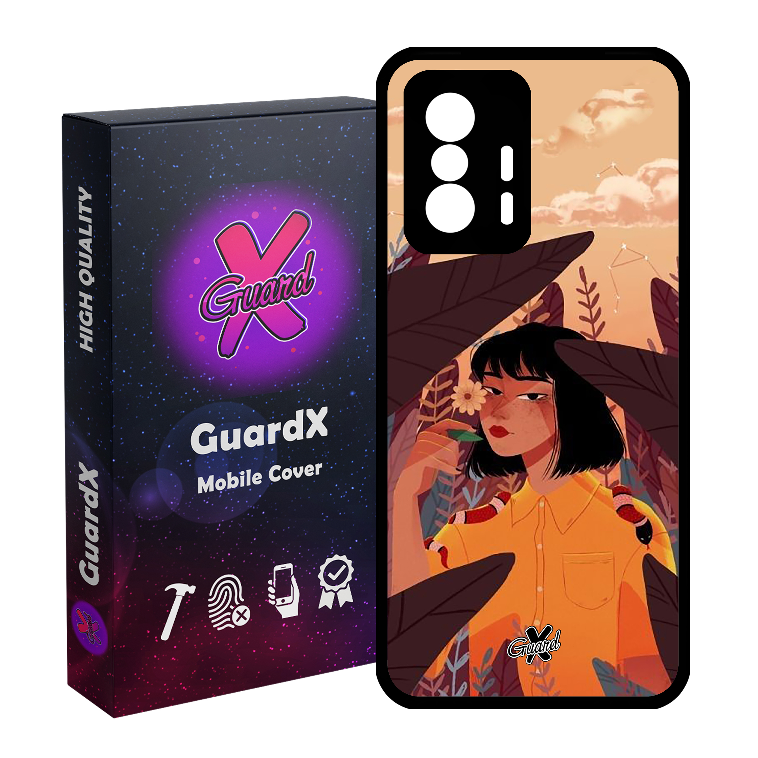 کاور گارد ایکس طرح Girl مدل Glass10327 مناسب برای گوشی موبایل شیائومی 11T Pro / 11T