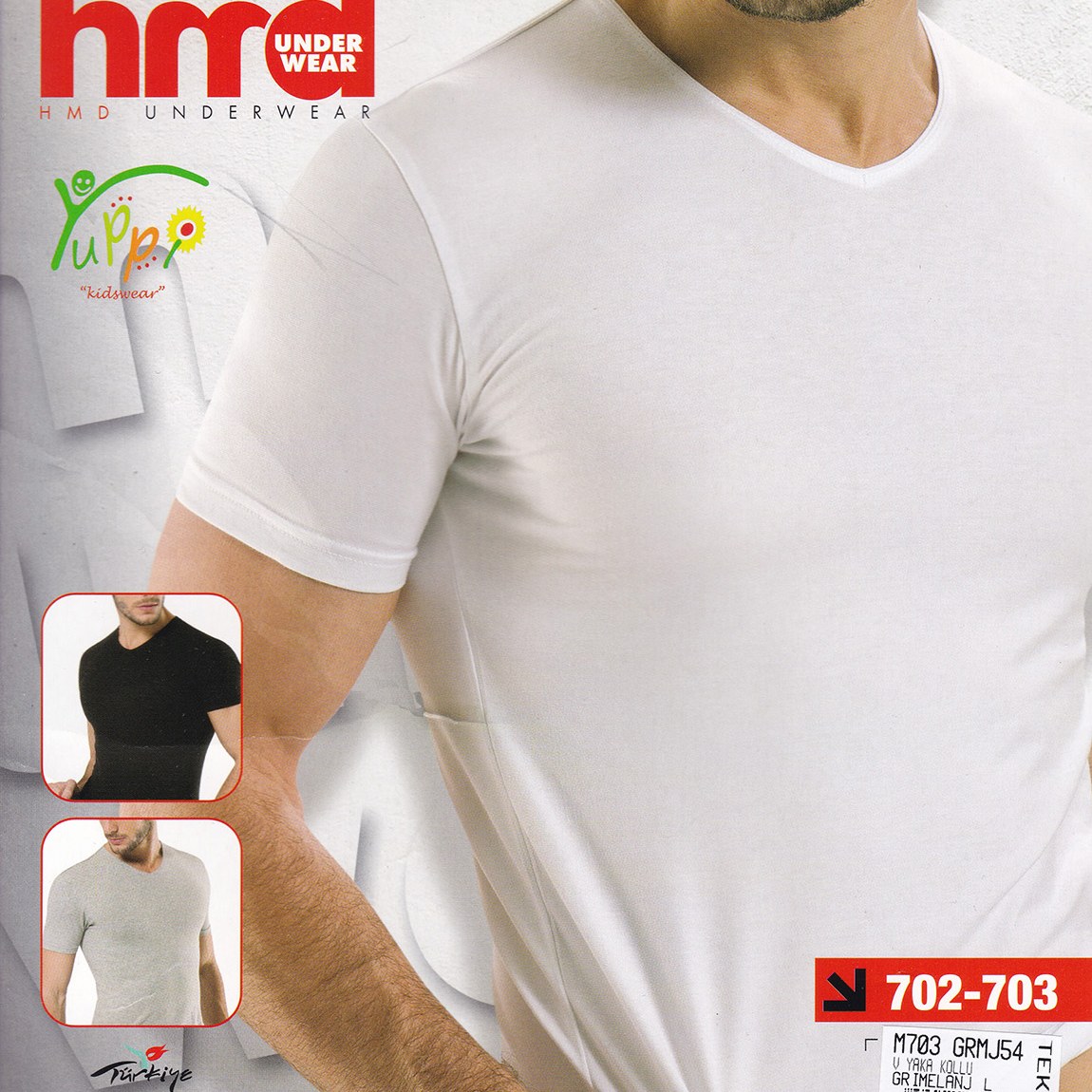 زیرپیراهن مردانه طوسی hmd 702 ترکیه