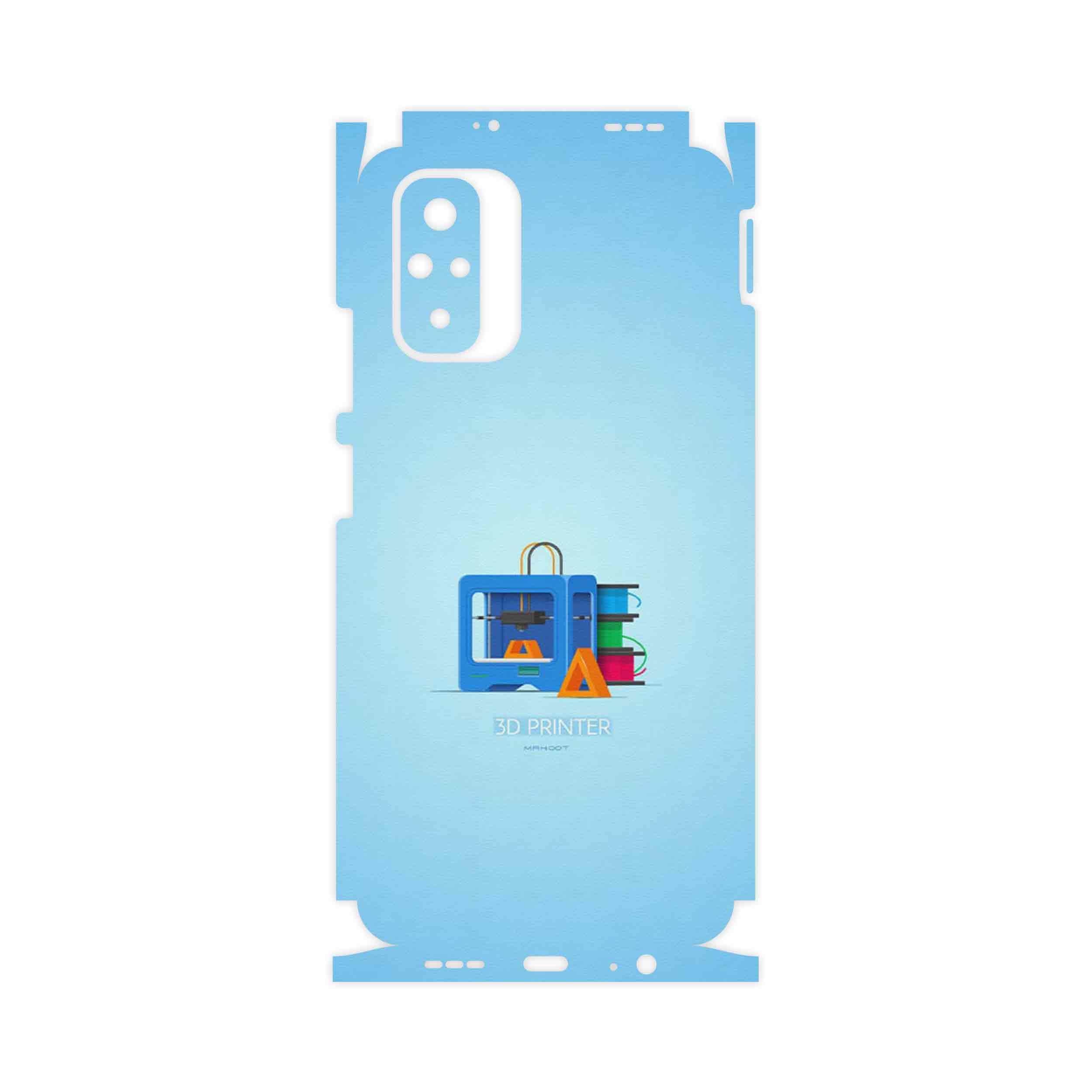 برچسب پوششی ماهوت مدل 3D Printer-FullSkin مناسب برای گوشی موبایل شیائومی Redmi Note 10s