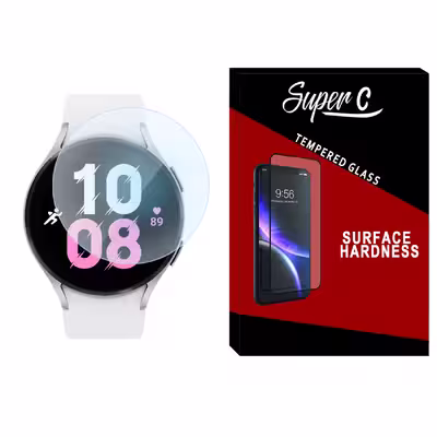 محافظ صفحه نمایش شیشه ای سوپرسی مدل SH-SC مناسب برای ساعت هوشمند سامسونگ Galaxy Watch 5 44mm