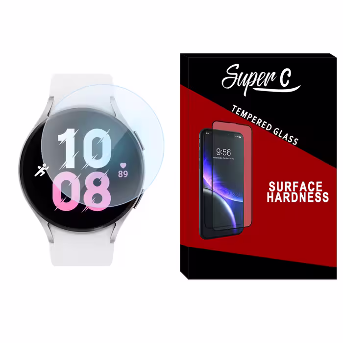 محافظ صفحه نمایش شیشه ای سوپرسی مدل SH-SC مناسب برای ساعت هوشمند سامسونگ Galaxy Watch 5 44mm