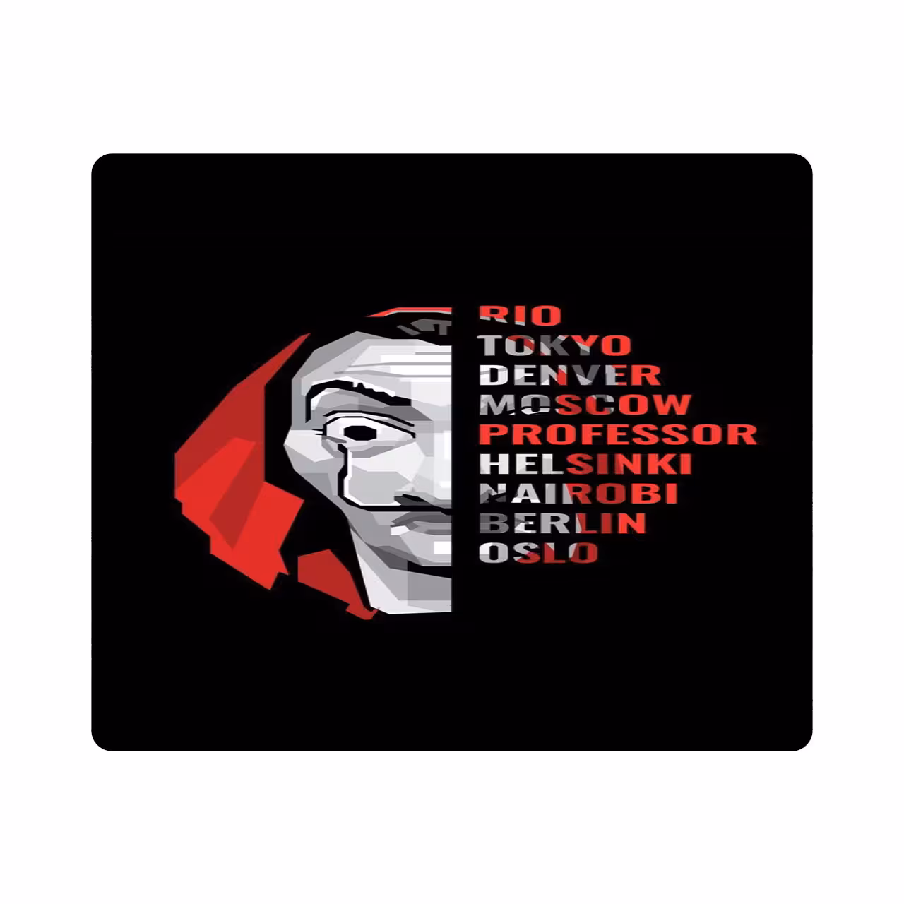 ماوس پد طرح سریال Money Heist کد pn1