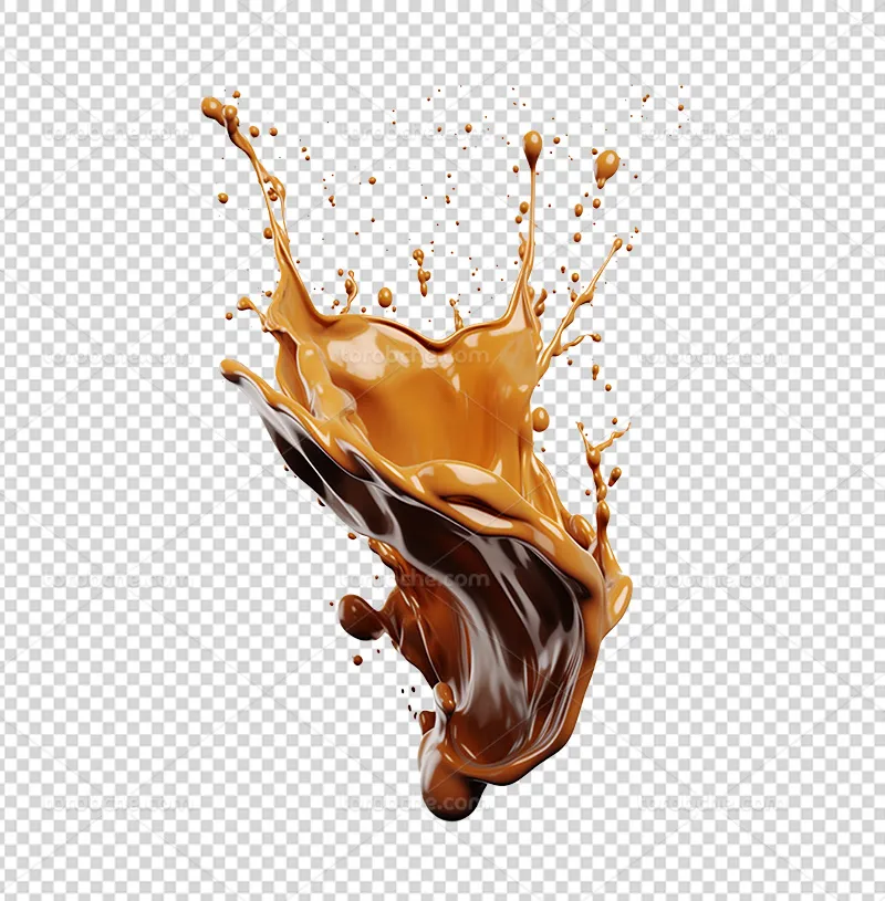 عکس PNG اسپلش قهوه | گرافیک با طعم تربچه