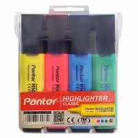 ماژیک علامت گذار 4 رنگ پنتر مدل CH511WP4