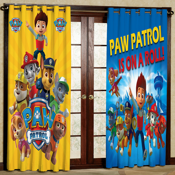 پرده  مدل سگ های نگهبان کد 376 سایز 200x140 سانتی متر