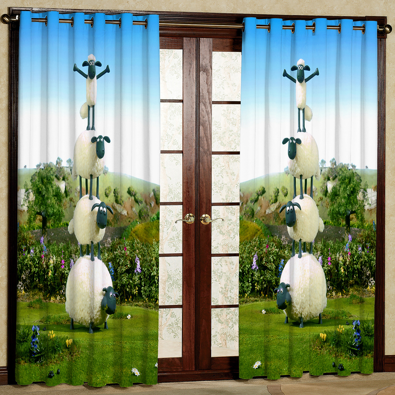 پرده مدل بره ناقلا مخمل پانچی کد 4889 سایز 140x200 سانتی متر