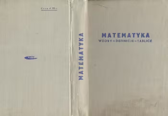 خرید و دانلود نسخه کامل کتاب Matematyka - wzory - definicje - tablice