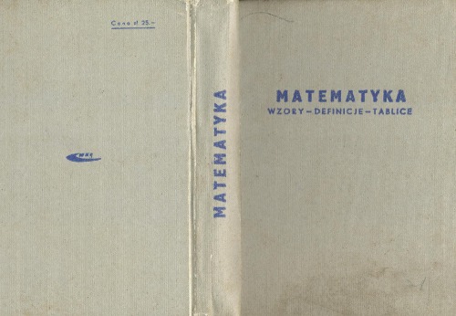 خرید و دانلود نسخه کامل کتاب Matematyka - wzory - definicje - tablice
