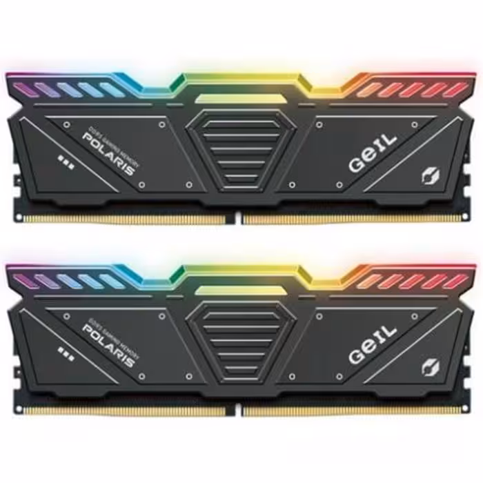 رم کامپیوتر DDR5 دو کاناله 5600 مگاهرتز CL44 گیل مدل POLARIS RGB ظرفیت 32 گیگابایت