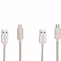 کابل تبدیل USB به لایتنینگ/microUSB یونیتک مدل Y-C4023GD طول 1.5 متر