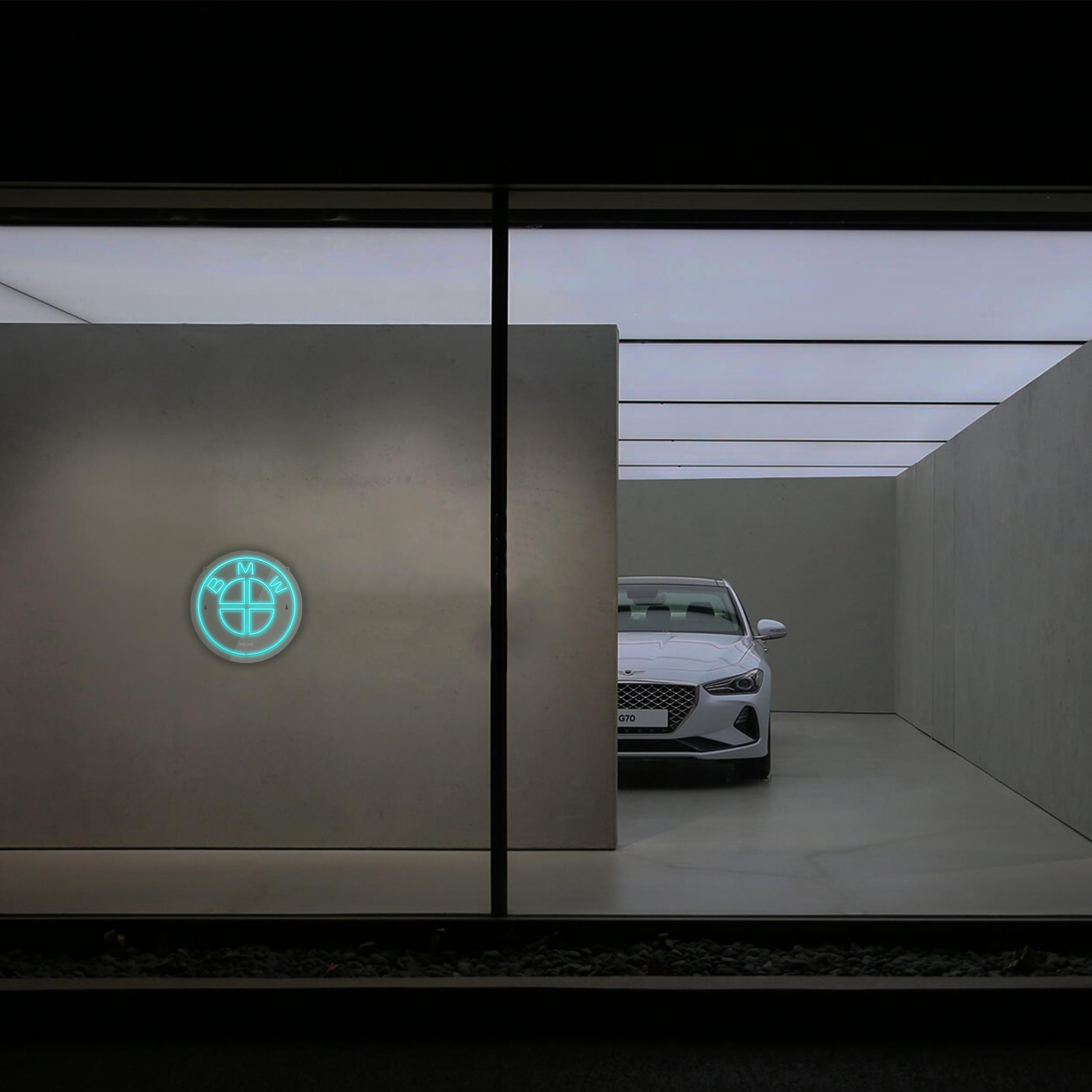 چراغ دیواری نئون دیزاین طرح Bmw_TBL