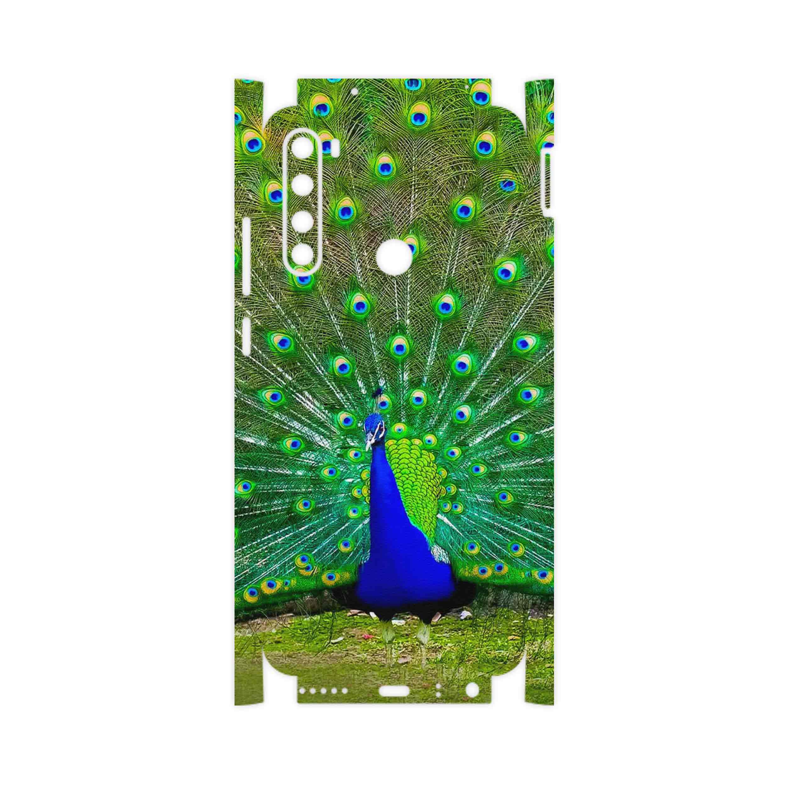 برچسب پوششی ماهوت مدل Peacock-FullSkin مناسب برای گوشی موبایل شیائومی Redmi Note 8 2021