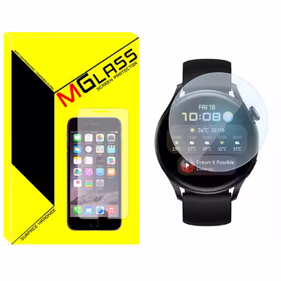 محافظ صفحه نمایش شیشه‌ای ام گلس مدل SH-MG مناسب برای ساعت هوشمند هوآوی Watch 3 Active Edition