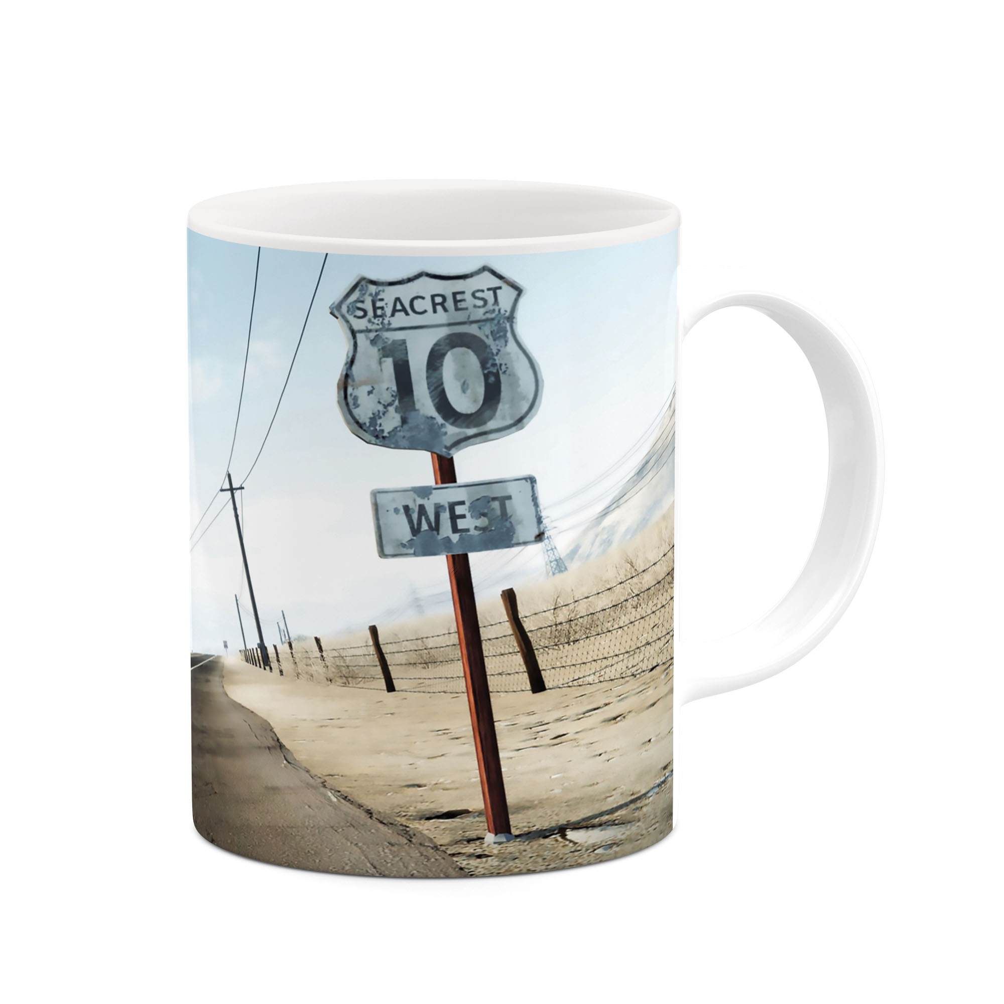ماگ طرح جاده مدل mug03780