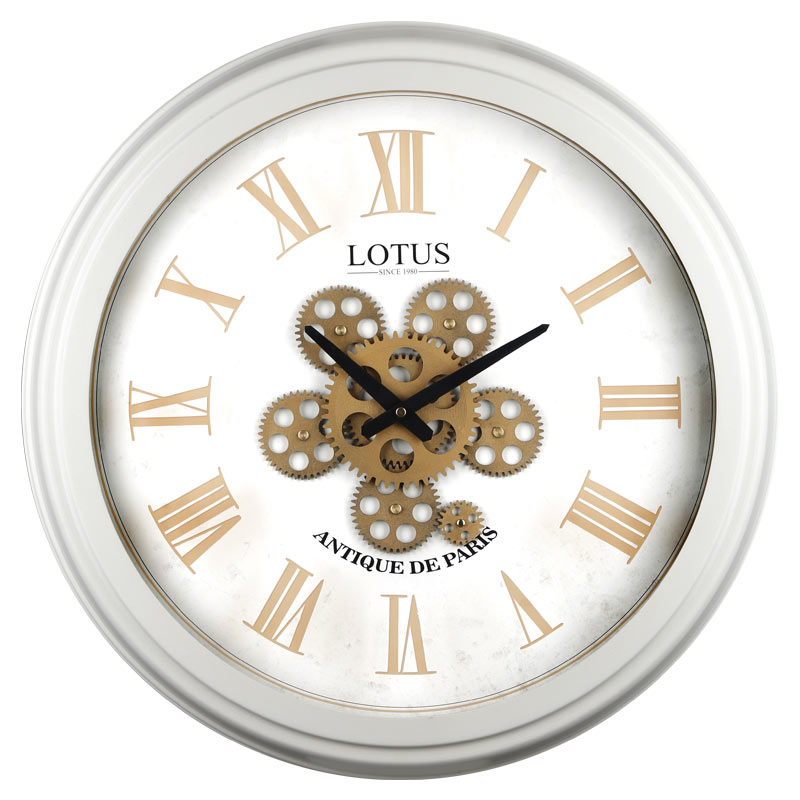 ساعت ديواری چرخ دنده ای لوتوس کد محصول: GC300308-WHITE-LEXINGTON