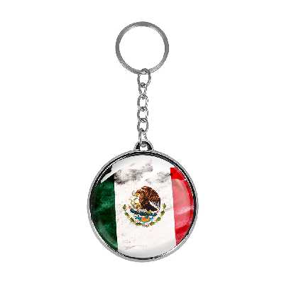 جاکلیدی خندالو طرح پرچم مکزیک مدل دوطرفه کد 2048720484