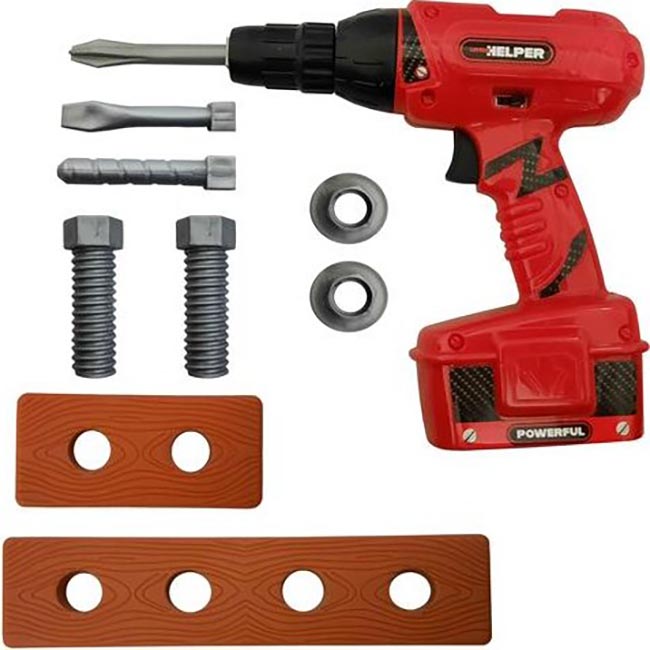 ست اسباب بازی مدل دریل باطری خور  کد 03 مجموعه 10 عددی