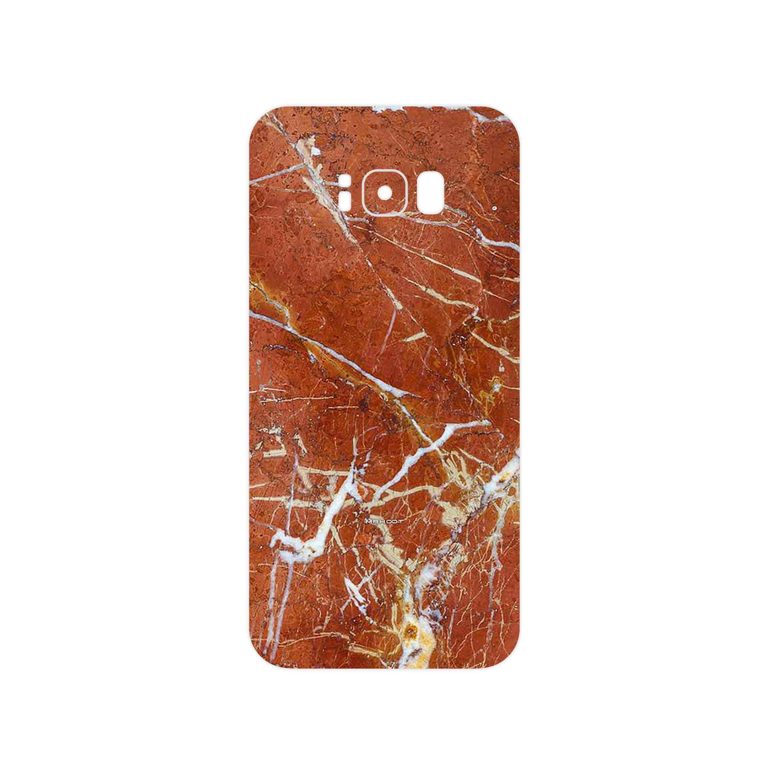برچسب پوششی ماهوت مدل Red Marble مناسب برای گوشی موبایل سامسونگ Galaxy S8 Plus