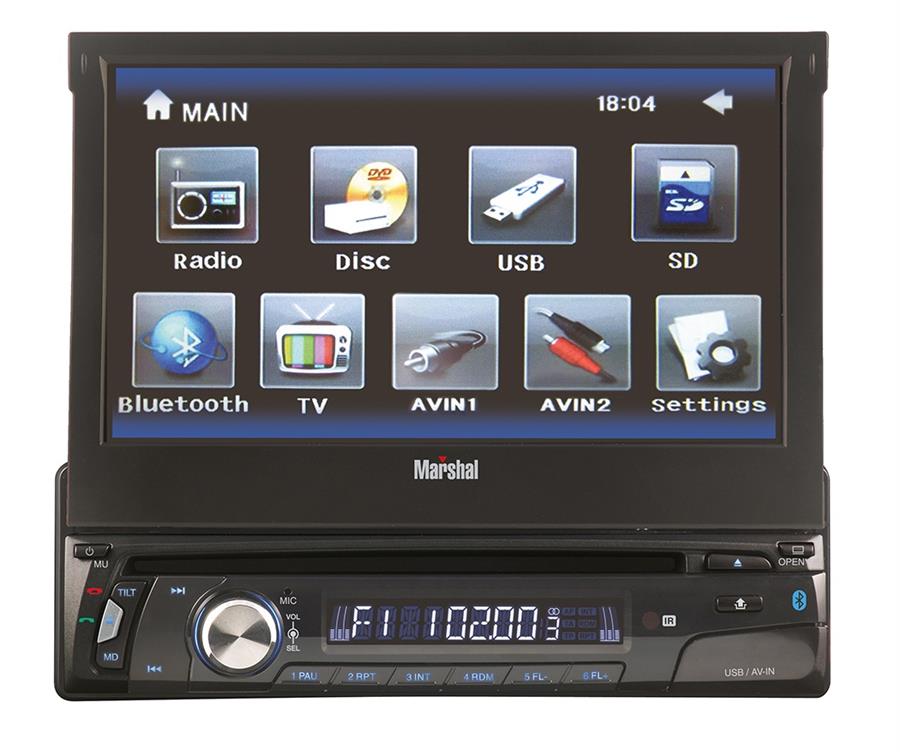 پخش کننده خودرو مارشال مدل ME-1813 دارای بلوتوث داخلی