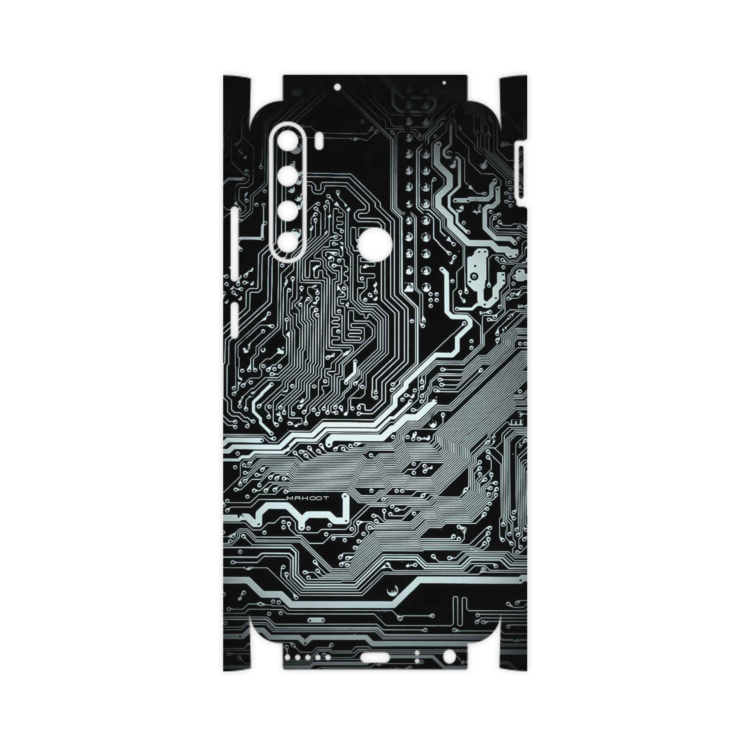 برچسب پوششی ماهوت مدل Black-Printed-Circuit-Board-FullSkin مناسب برای گوشی موبایل شیائومی Redmi Note 8 2021