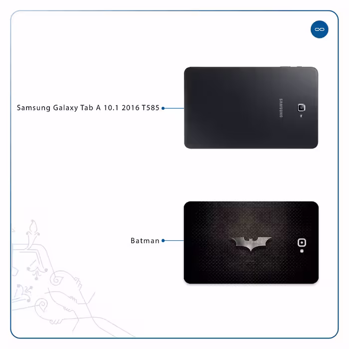 برچسب پوششی ماهوت مدل Batman مناسب برای تبلت سامسونگ Galaxy Tab A 10.1 2016 T585