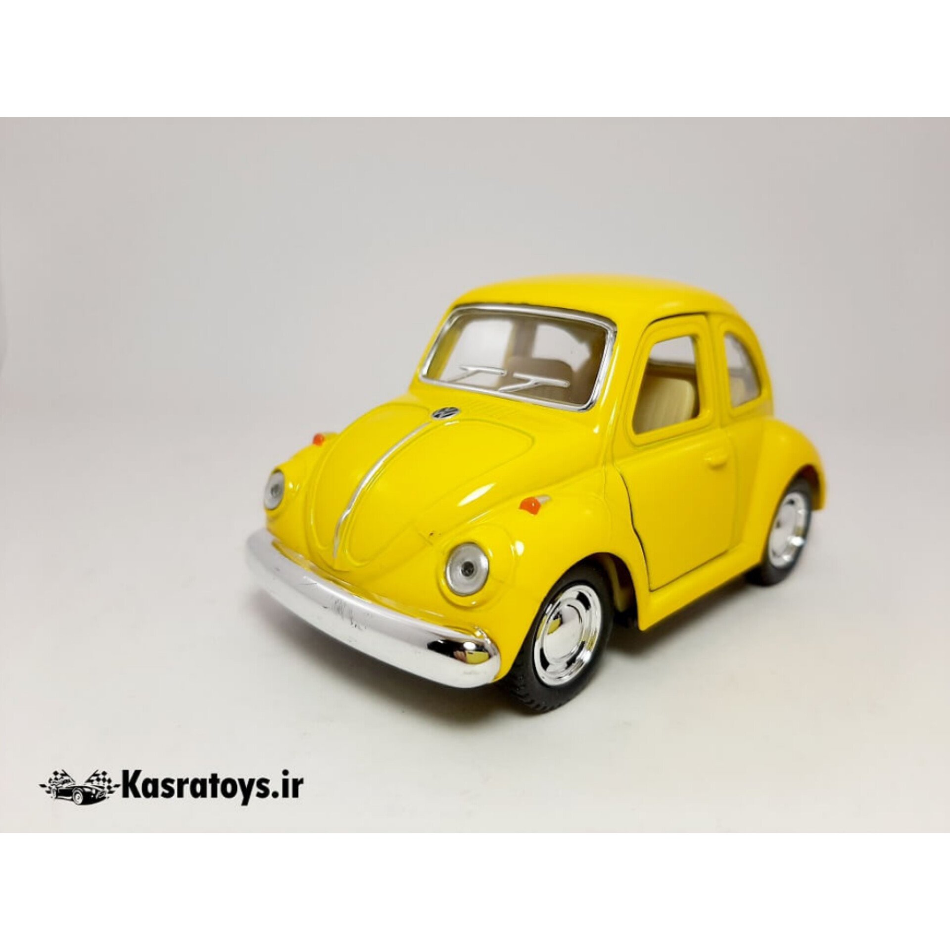 ماشین فلزی فولکس بیتل فانتزی زرد volkswagen beetle