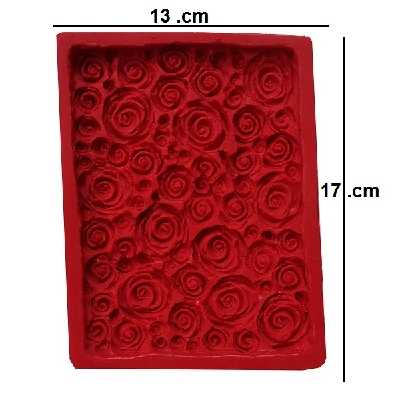 قالب فوندانت به گز مدل گل رز