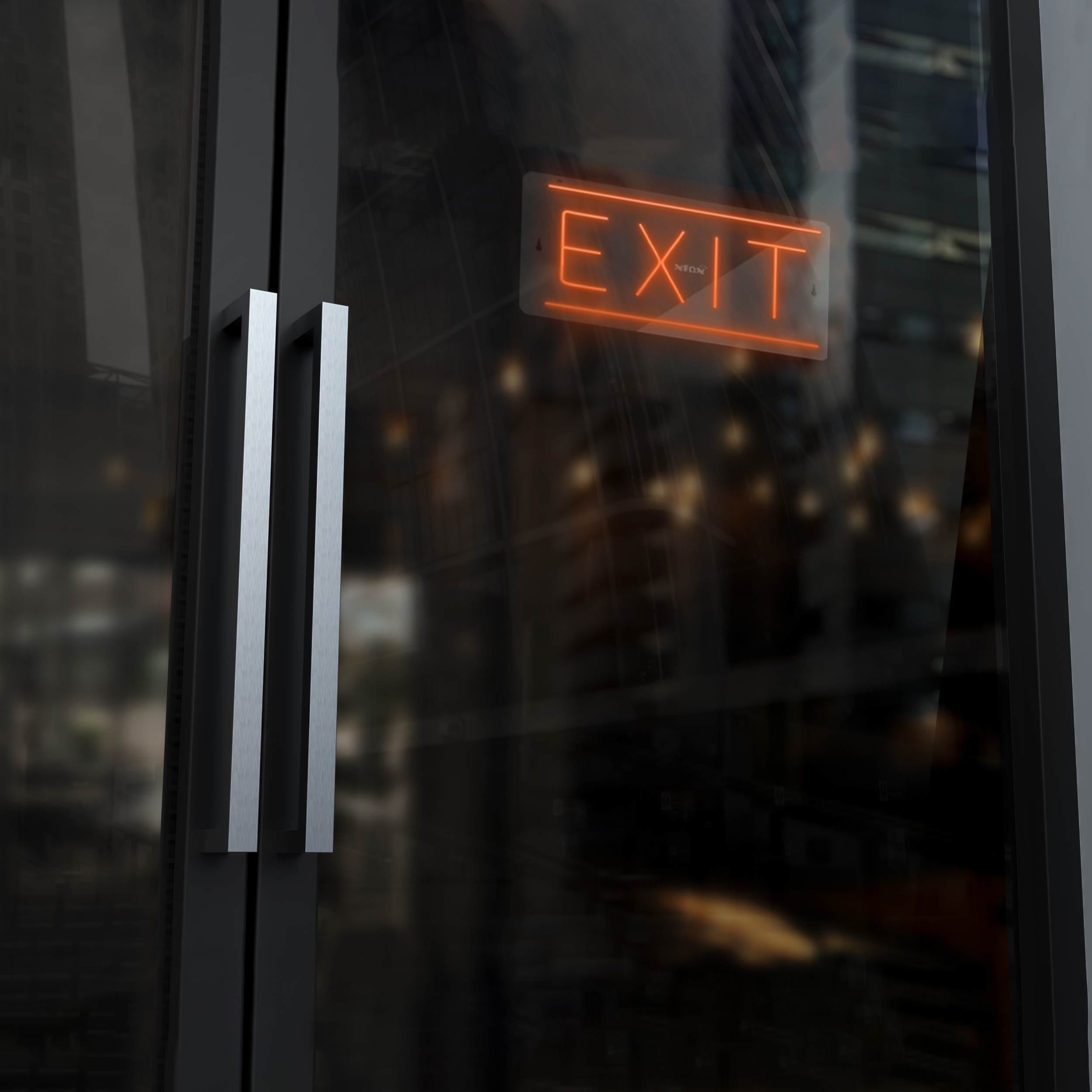 چراغ دیواری نئون دیزاین طرح Exit