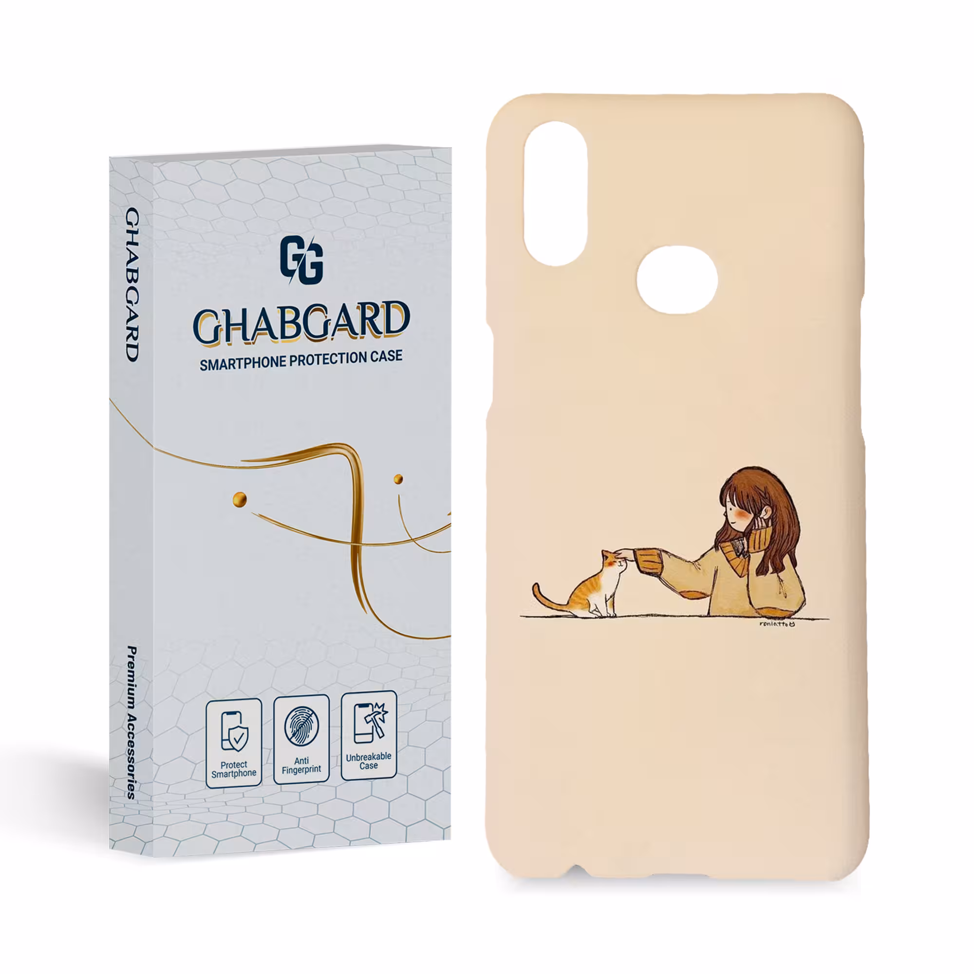 کاور قاب گارد مدل دخترانه مناسب برای گوشی موبایل سامسونگ galaxy A10s 