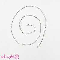 زنجیر ایتالیایی (ونیزی) استیل طول 60 سانت کد 23