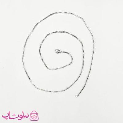 زنجیر ایتالیایی (ونیزی) استیل طول 60 سانت کد 23