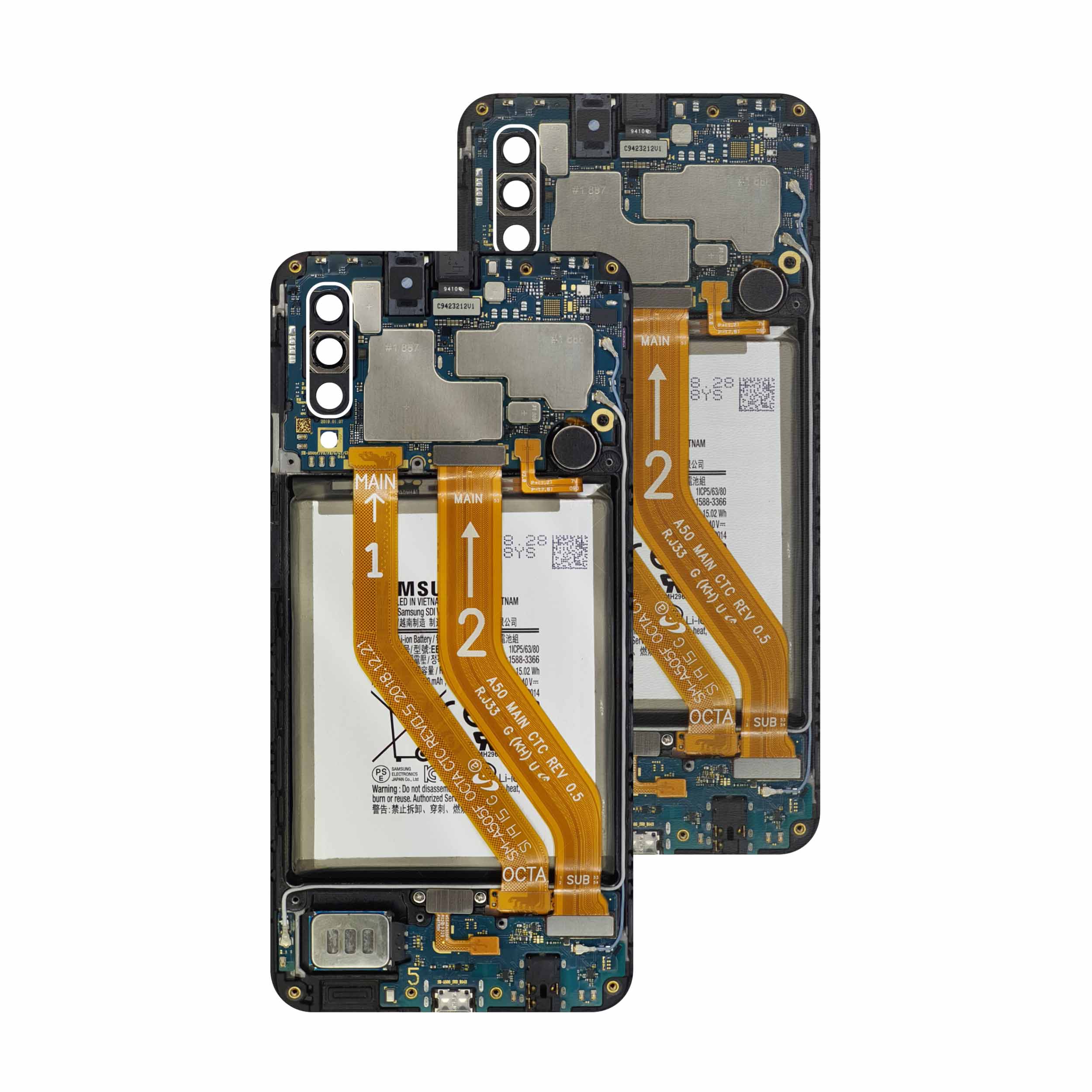 برچسب پوششی ماهوت مدل Underskin VIVID مناسب برای گوشی موبایل سامسونگ Galaxy A50 بسته دو عددی