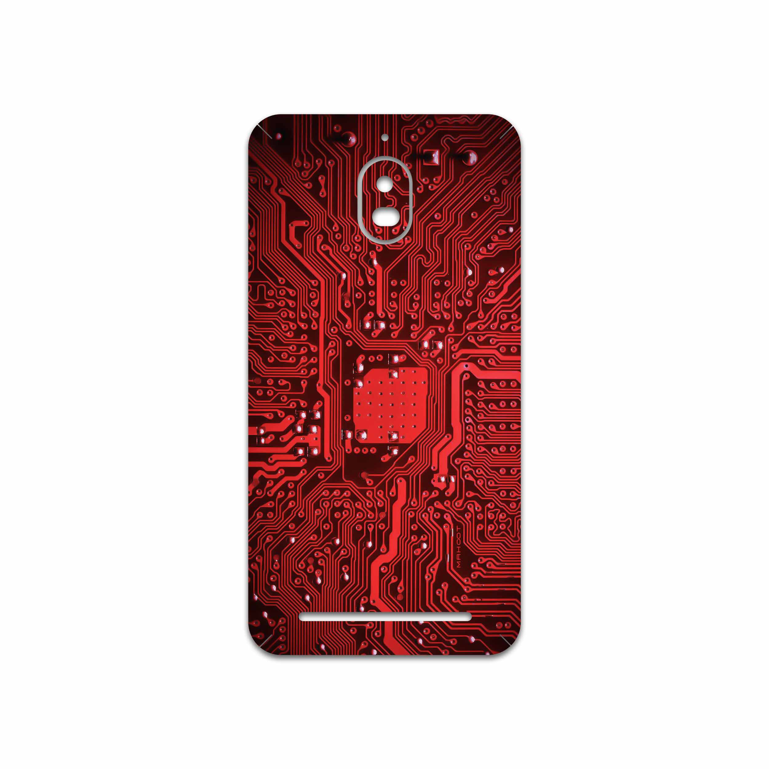 برچسب پوششی ماهوت مدل Red Printed Circuit Board مناسب برای گوشی موبایل بلک بری Aurora