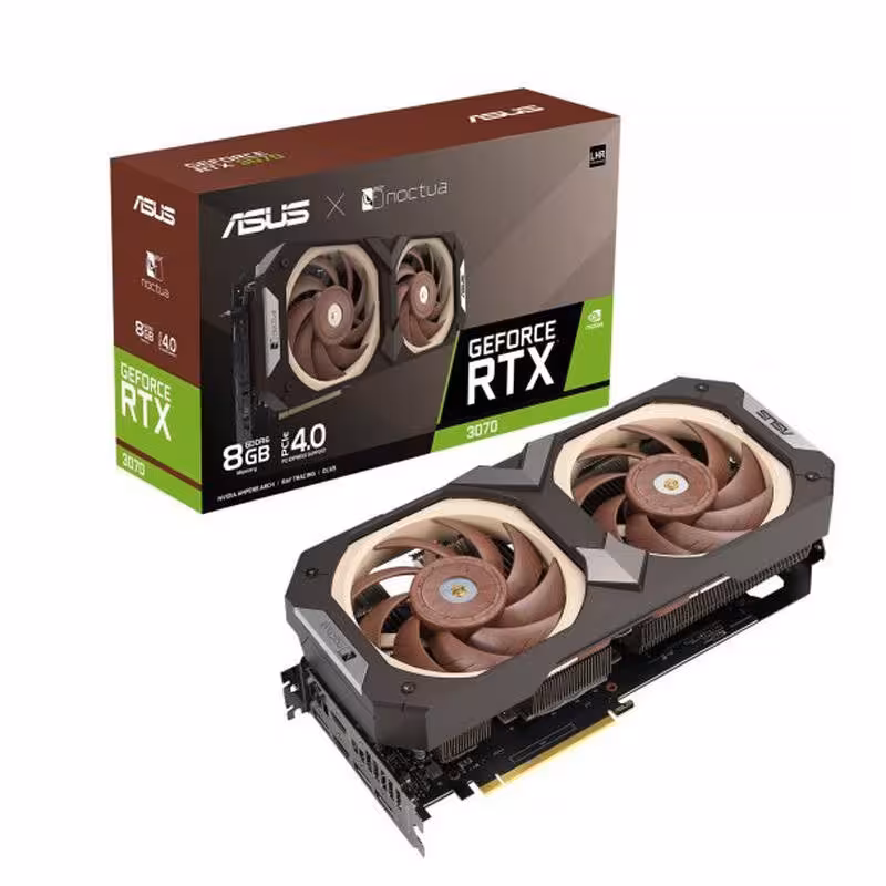 کارت گرافیک ASUS NOCTUA GeForce RTX3070 OC 8GB GDDR6 256Bit