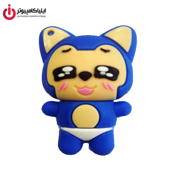 فلش مموری عروسکی کینگ فست مدل CT-17 طرح CHINA CAT ظرفیت 32 گیگابایت
