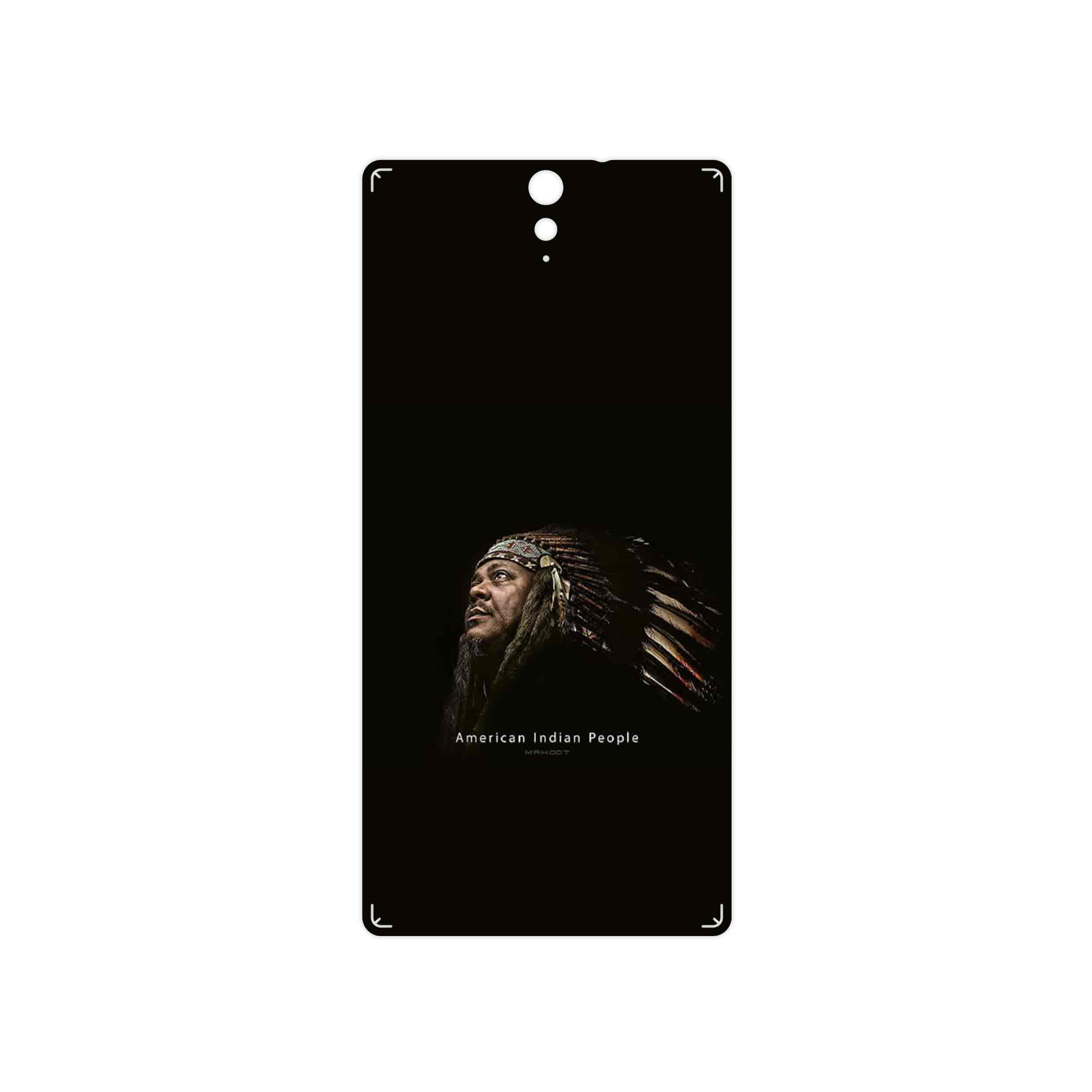 برچسب پوششی ماهوت مدل Portrait of an Indian Man مناسب برای گوشی موبایل سونی Xperia C5