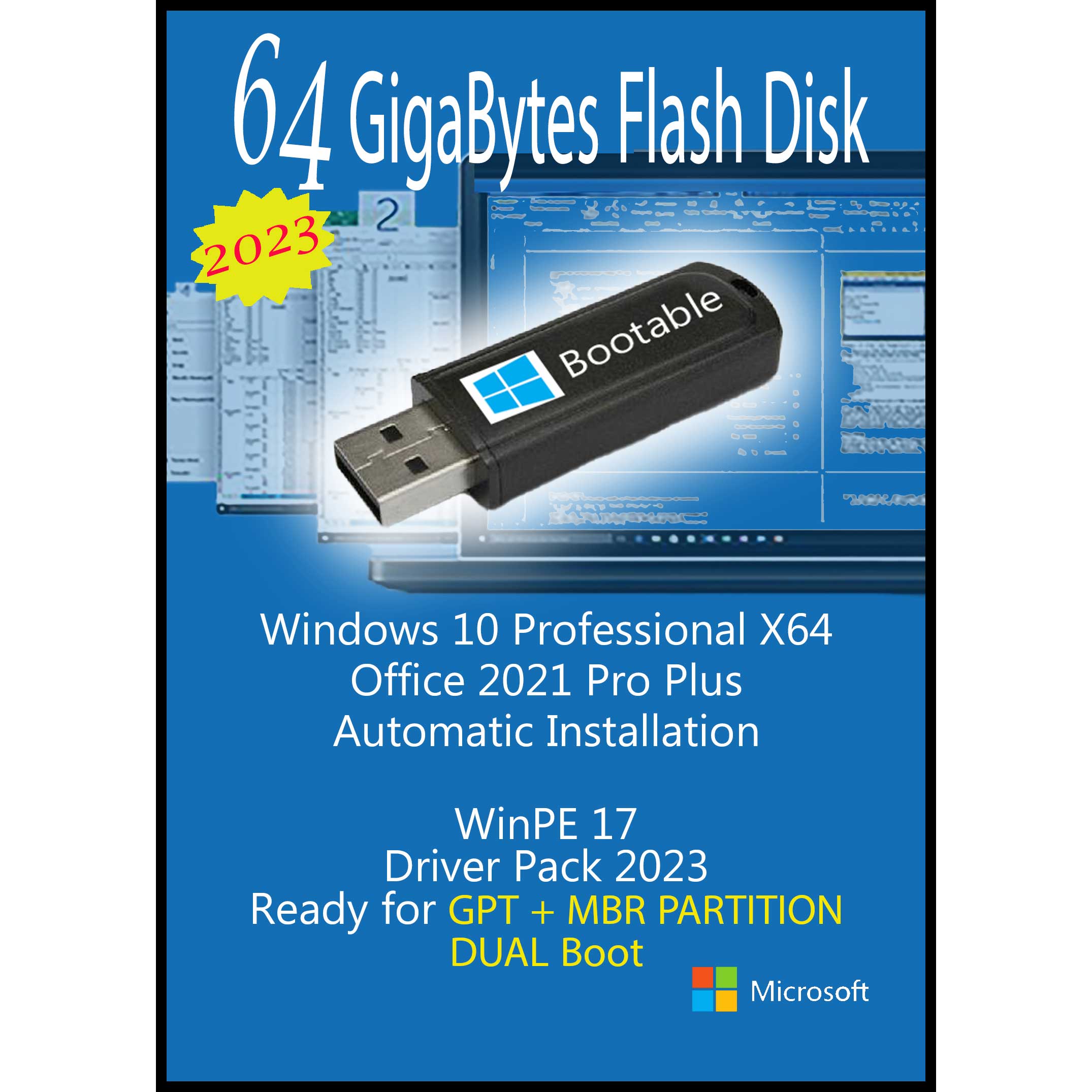 سیستم عامل Windows 10 Pro X64 2023 - Driver Pack - Office 2021 نشر مایکروسافت