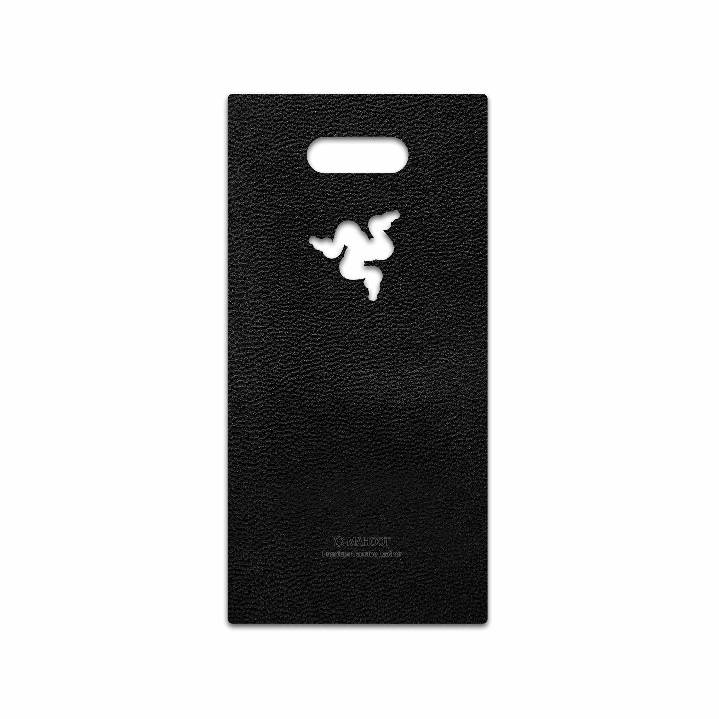 برچسب پوششی ماهوت مدل Black-Leather مناسب برای گوشی موبایل ریزر Phone 2