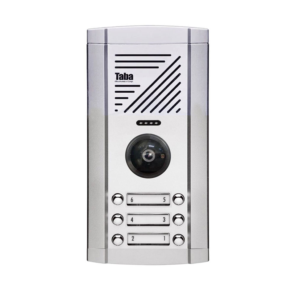 پنل آیفون تصویری 6 واحدی تابا مدل ثمین TVP-1820