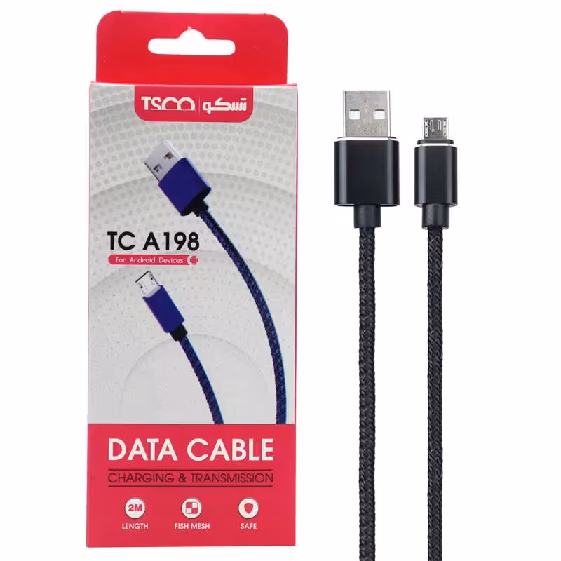 کابل کنفی میکرو یو اس بی TSCO TC A198 2.1A 2m