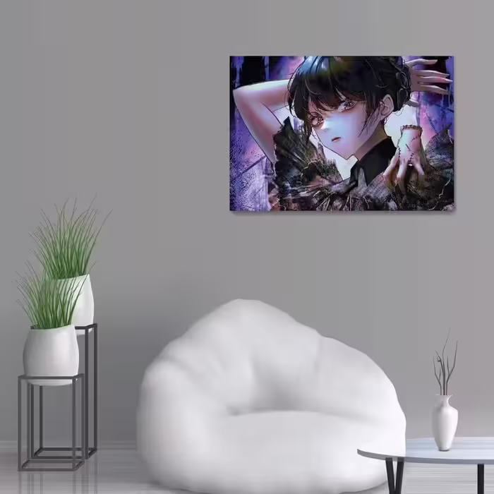 تابلو شاسی طرح ونزدی Wednesday Anime Style مدل NV0490