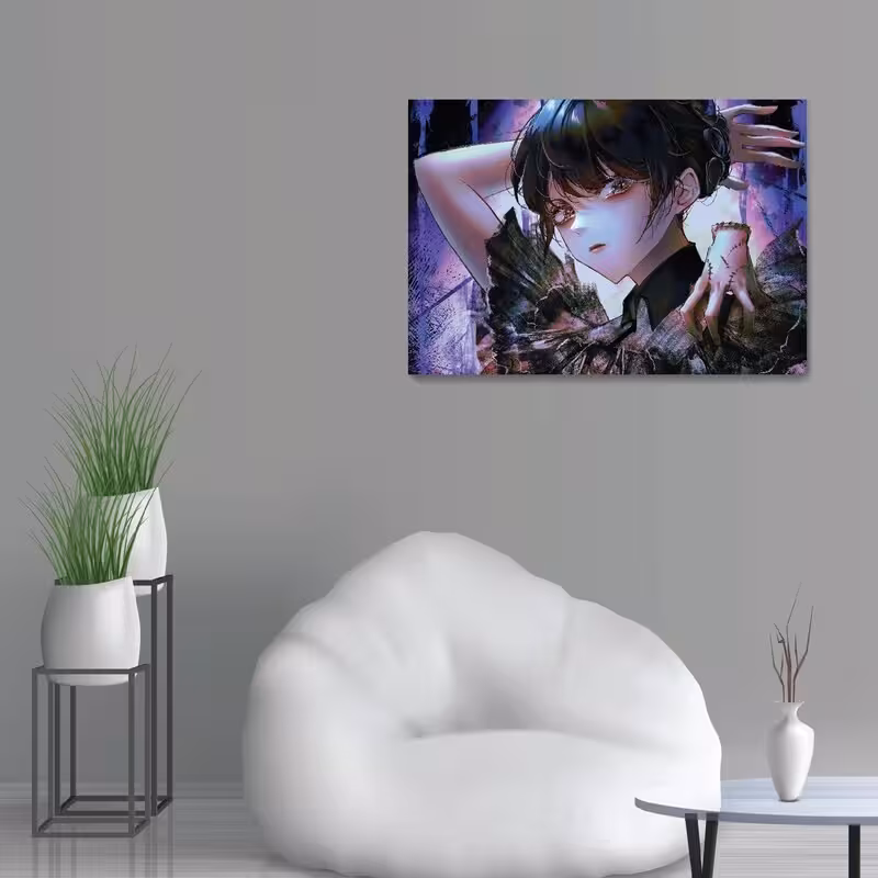 تابلو شاسی طرح ونزدی Wednesday Anime Style مدل NV0490