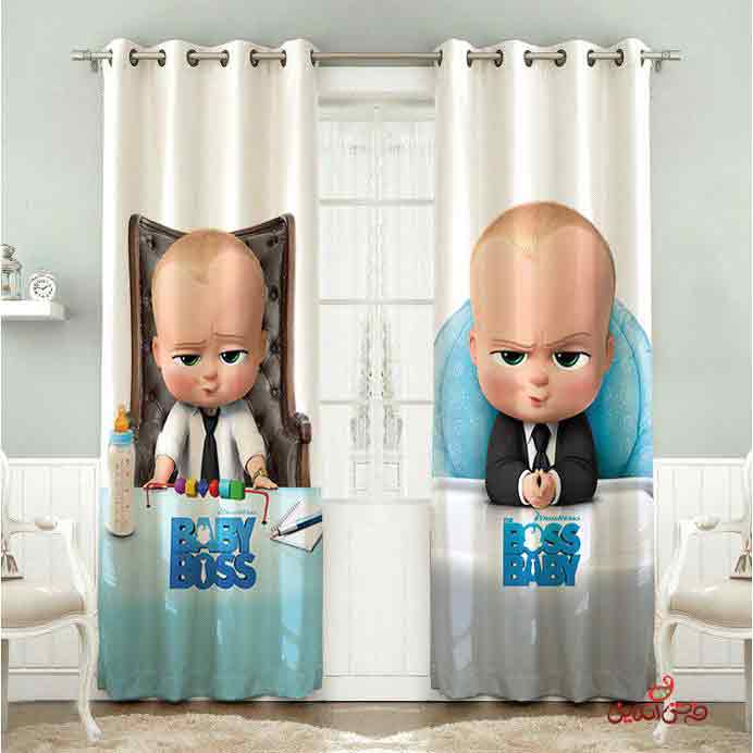 پرده 2عددی کودک بچه رئیس کد 2557